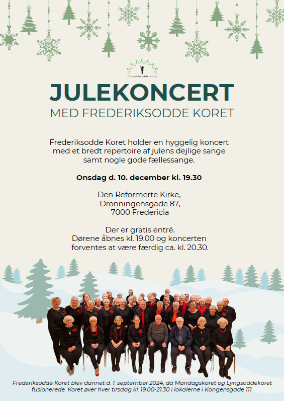 Efterårskoncert den 30 September 2025 kl. 19 ved kongensgade 111, store sal